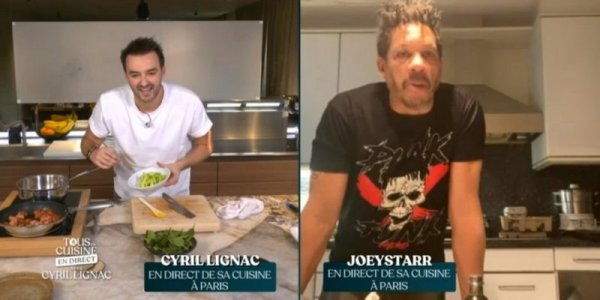 Tous en cuisine (M6) : JoeyStarr s'agace face à Cyril Lignac après avoir perdu le fil de la recette