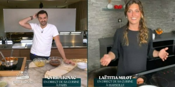 Tous en cuisine (M6) : complètement débordée, Laëtitia Milot panique face à Cyril Lignac