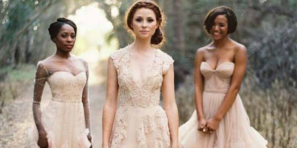 Pinterest : 20 robes de mariée couleur nude qui vont vous faire craquer