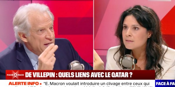 "Je veux savoir qui vous paye !" : grandes tensions entre Apolline de Malherbe et Dominique de Villepin sur BFMTV (VIDEO)