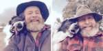 Sa fille a appris à cet homme à faire des selfies et il en profite pour immortaliser la complicité qu’il partage avec son chien