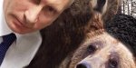 Quand deux ours posent avec le président russe