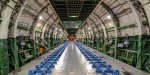 La soute de l'An-225 43,32 mètres de long pour 6 mètres de large et 4 mètres de haut
