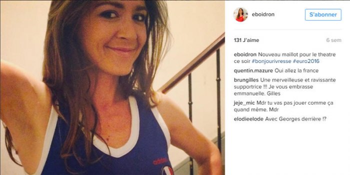 Emmanuelle Boidron (Navarro) tombe le haut sur Instagram