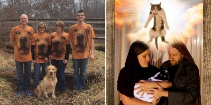Les pires photos de famille avec animaux que vous ayez jamais vues !