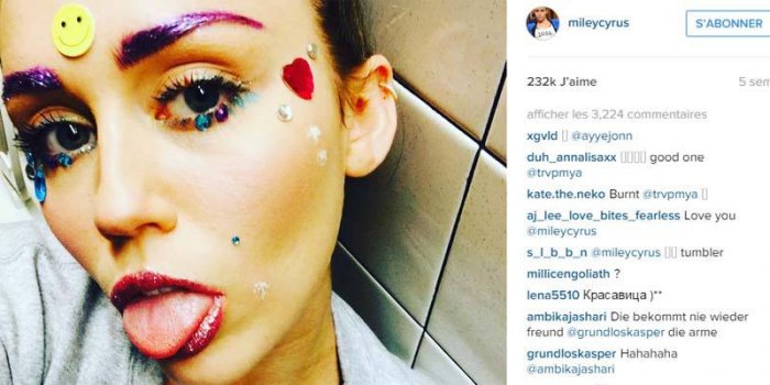 10 photos Instagram qui prouvent que Miley Cyrus est devenue folle (compl&egrave;tement folle)