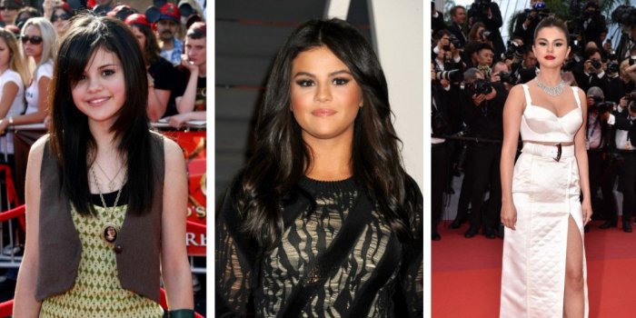 De jeune adolescente &agrave; femme fatale : voici la m&eacute;tamorphose de la chanteuse Selena Gomez