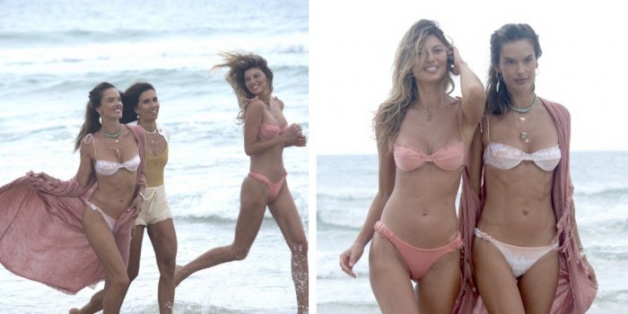 Alessandra Ambrosio fait le show sur la plage aux c&ocirc;t&eacute;s de ses copines sexy