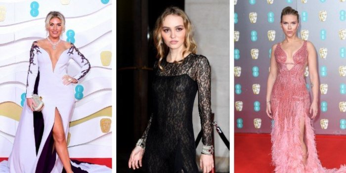 Robes tr&egrave;s transparentes et d&eacute;collet&eacute;s &eacute;chancr&eacute;s : les looks sexy des stars aux BAFTA Awards 2020