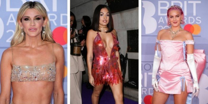 Accident de culotte, d&eacute;collet&eacute;s plongeants, robes fendues : les stars sexy aux Brit Awards 2020