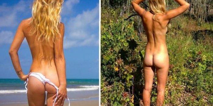 Cette jeune femme voyage toute nue en Australie !