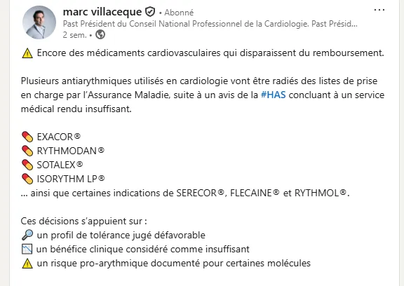 Un service médical rendu insuffisant pour la HAS