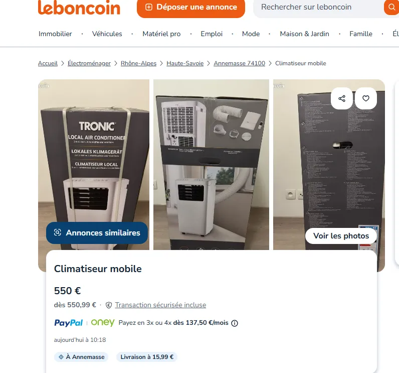 Climatiseur Lidl