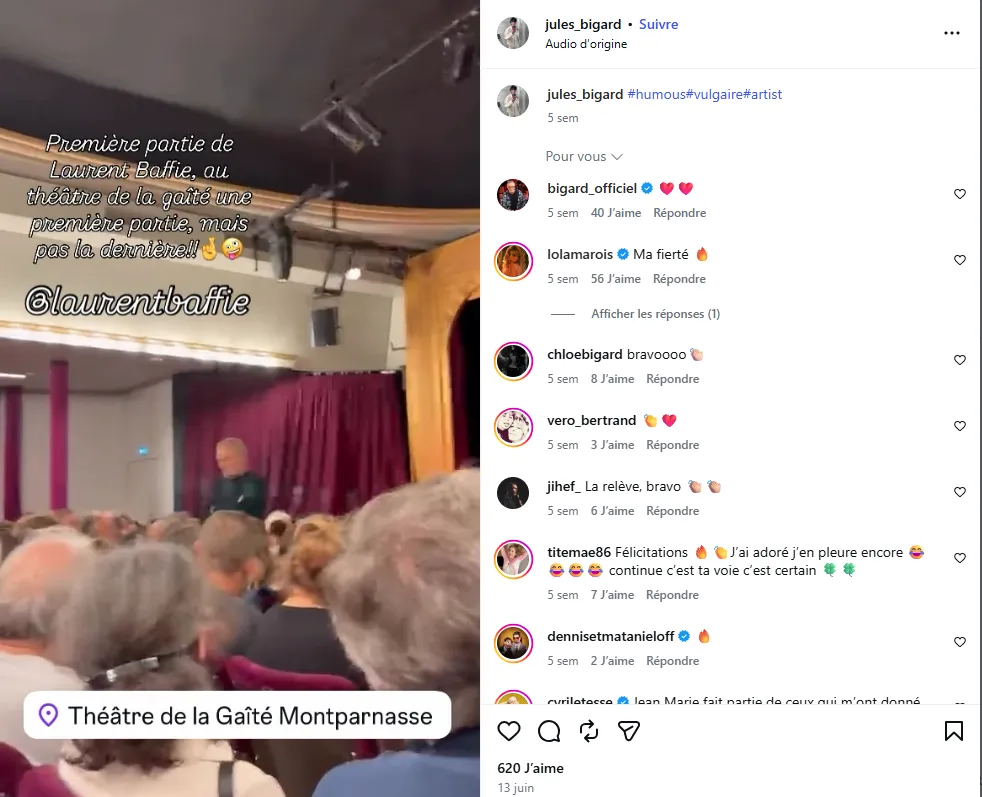 Instagram Jules Bigard