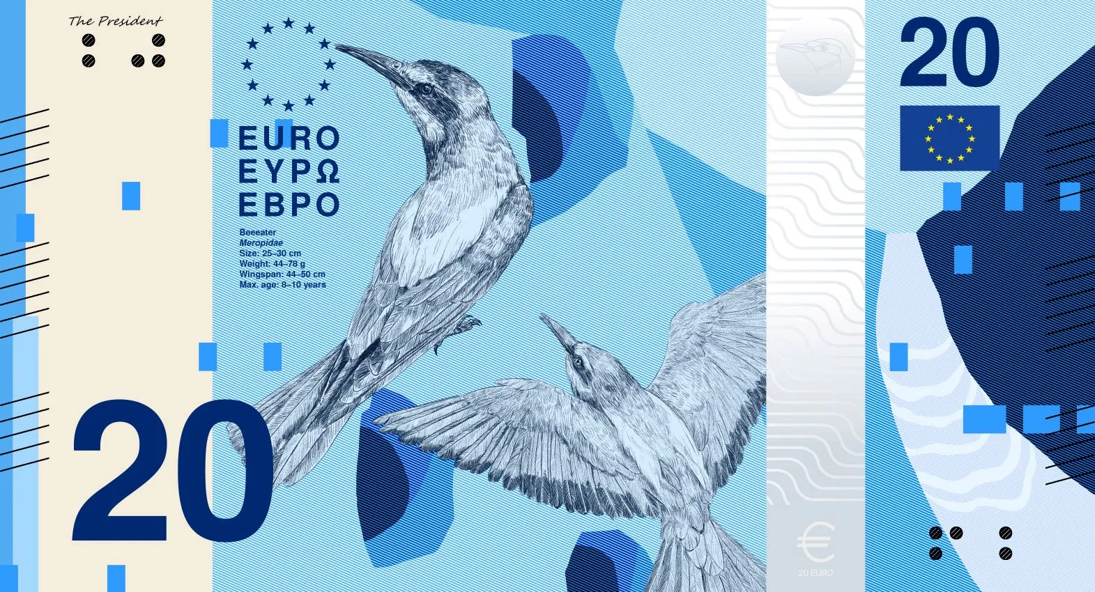 Billet 20 euros Meropidae