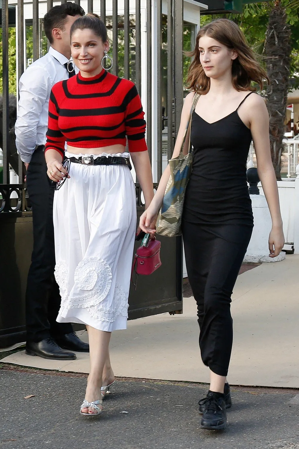 laetitia casta and her daughter sahteene sednaoui leaving miu miu show during paris fashion week 2019, in paris, france, on june 29, 2019 photo by spread pictures abacapresscom <motcle99> candid pap planque < motcle99> , 689841 001 paris france