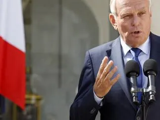 le premier ministre français jean-marc ayrault s'adresse à la presse au palais d'elysée après un conseil des ministres le 22 août 2012 à paris après la photo thomas samson