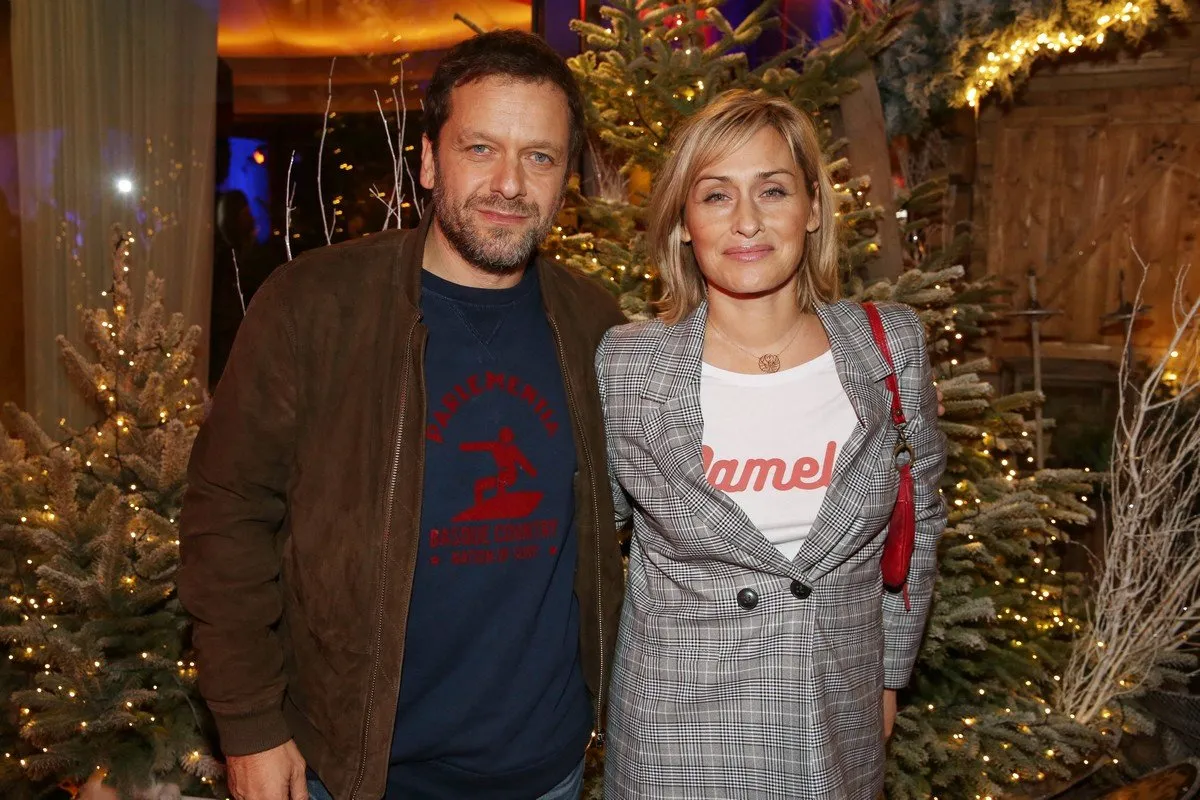 jonathan zaccai et sa femme elodie hesme lors de l'inauguration du chalet ephemere les neiges courchevel' de l'hotel barriere le fouquet's paris, france, le 26 novembre 2018 photo by jerome domine abacapresscom , 660746 082 paris