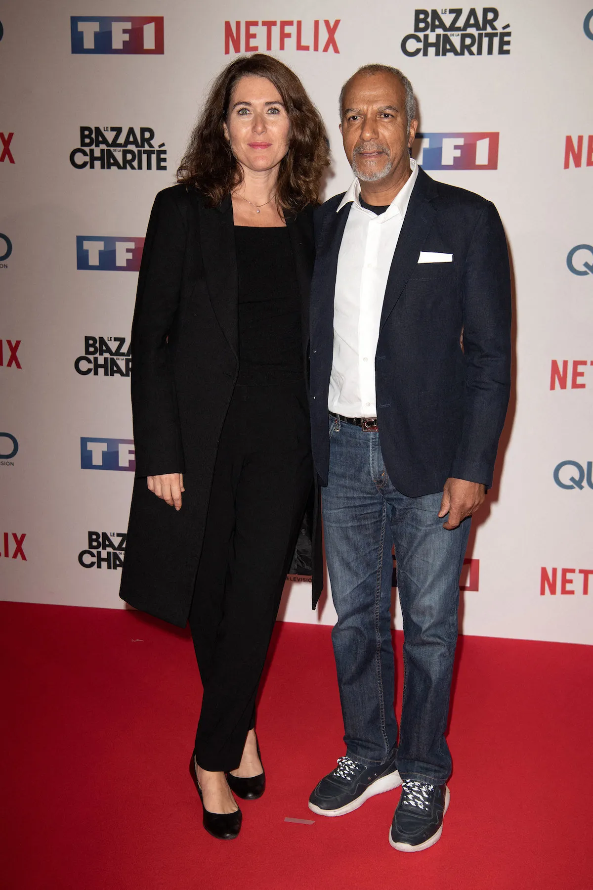 pascal legitimus and his wife attend the le bazar de la charite photocall at le grand rex on september 30, 2019 in paris, france photo by david niviere abacapresscom , 702779 026 paris france