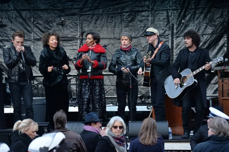popular tribute organized in memory of french singer johnny hallyday - paris