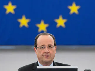 le président de la france, françois hollande, se présente devant les députés au parlement européen de strasbourg, le 5 février 2013 afp photo bertrand langlois