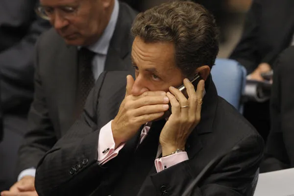 le président français nicolas sarkozy prend la parole lors d'une réunion du conseil de sécurité au siège des nations unies à new york le 24 septembre 2009 afp photo emmanuel dunand