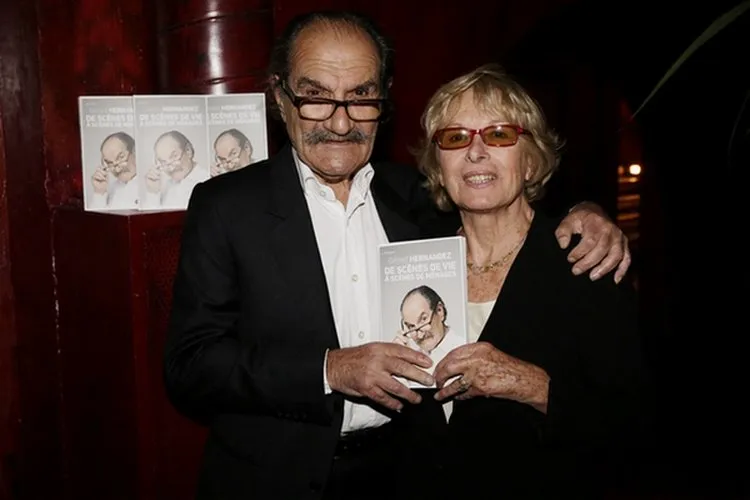 gerard hernandez and his wife attend hernandez book presentation de scenes de vie a scenes de menages at buddha-bar, in paris, france, on march 31, 2014 photo by jerome domine abacapresscom , 494219 002 paris france