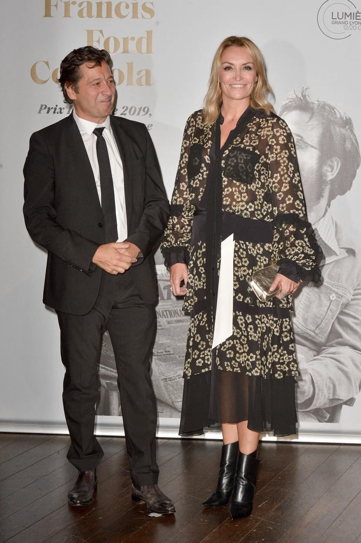 laurent gerra, christelle bardet attending the lumiere award ceremony during 11th lyon lumiere festival at salle 3000 in lyon, france on october 18, 2019 photo by julien reynaud aps-medias abacapresscom , 705545 116 lyon france