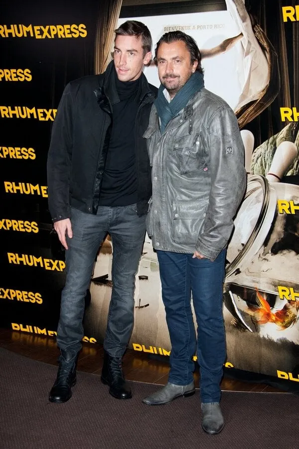 henri leconte and son maxime attending the 'rhum express' (the rum diary) paris premiere held at the gaumont marignan cinema in paris, france on november 8, 2011 photo by nicolas genin abacapresscom