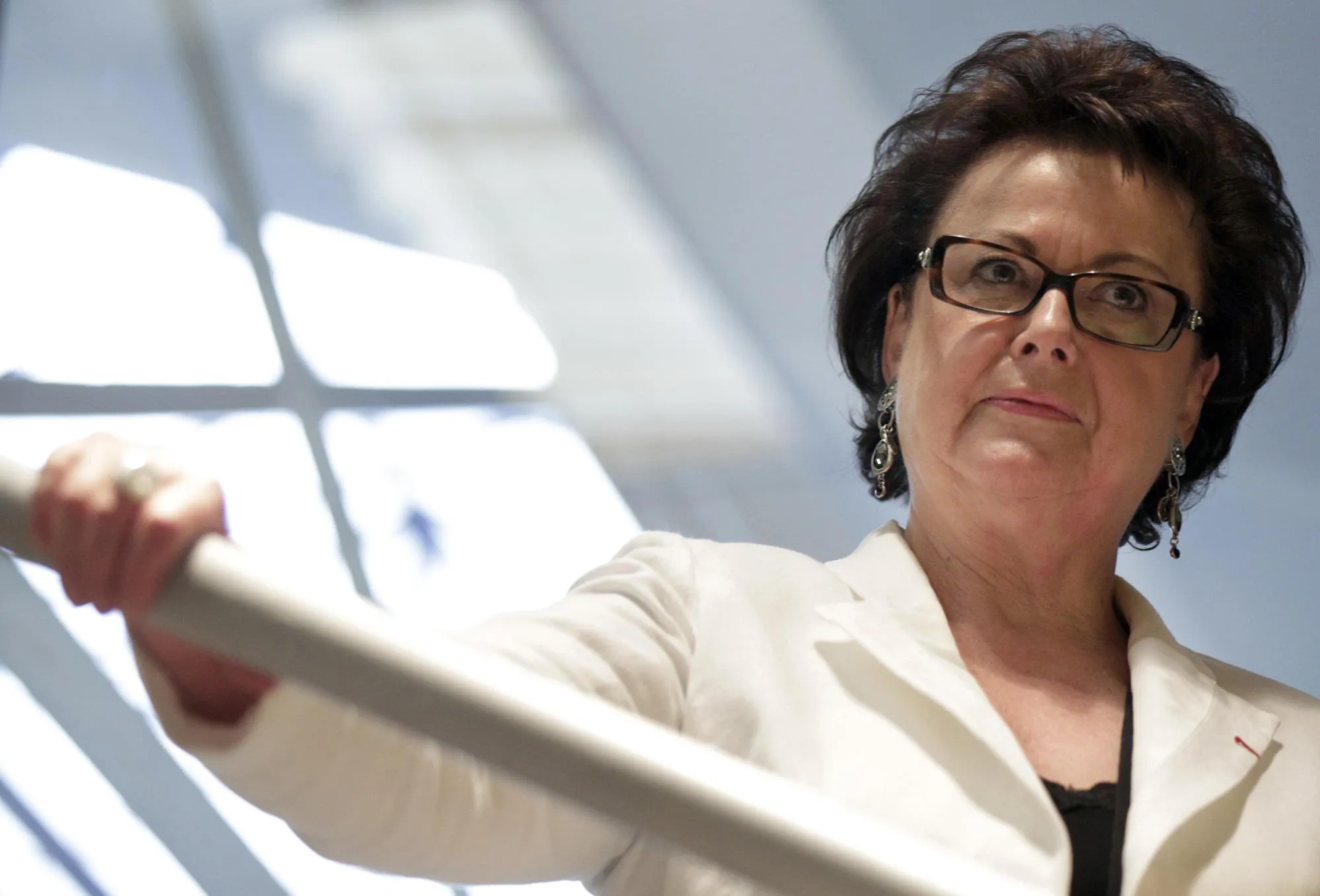 candidate à l'élection présidentielle française de 2012 christine boutin est photographiée lors de l'inauguration de son siège social de campagne, le 8 octobre 2011 à levallois-perret, à l'extérieur de paris afp photo thomas samson