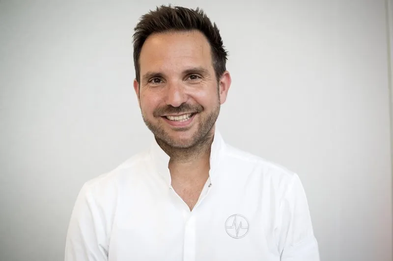 french pastry chef christophe michalak poses during the taste of paris festival at the grand palais in paris on may 17, 2018 (photo by thomas samson   afp)