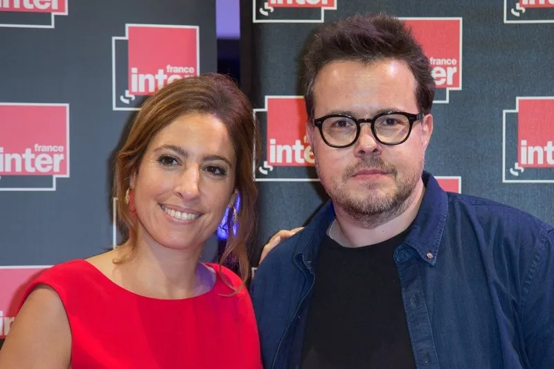 lea salame, nicolas demorand for france inter at radio france's programming presentation for 2016 17 in paris, france on august 30, 2017 photo by nasser berzane abacapresscom , 604867 131 paris france