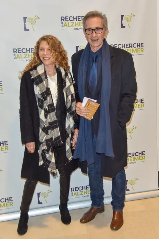 thierry lhermitte, helene lors du gala de la fondation sur la recherche sur alzheimer a la salle pleyel a paris, france, le 12 fevrier 2018 photo by shootpix abacapresscom , 625435 025 paris france