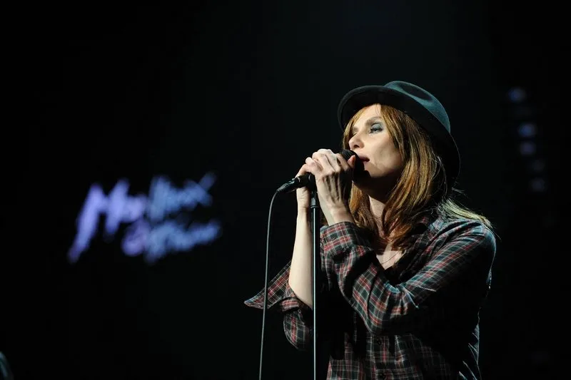emmanuelle seigner performs at the montreux jazz festival in montreux, switzerland on july 17, 2010 photo by loona abacapresscom