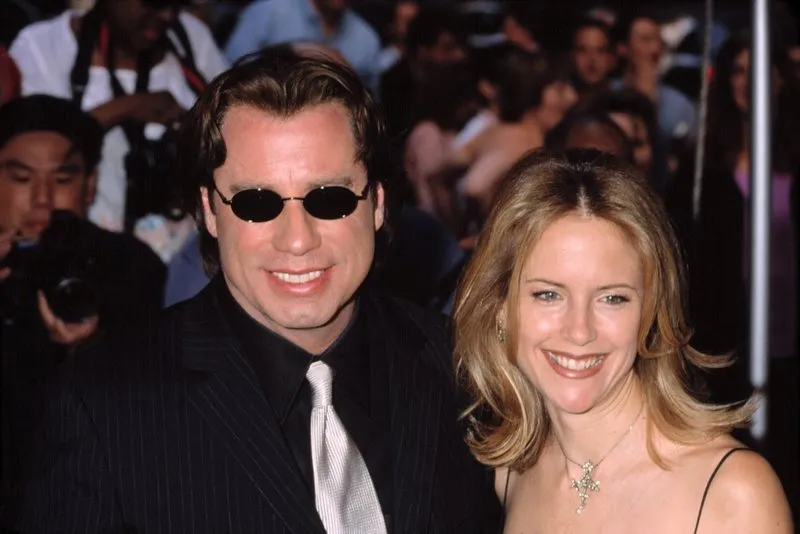 john travolta and kelly preston at premiere of swordfish, ny 5 11 2001, by cj contino , breverettcollection20160706