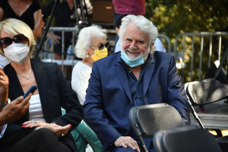 funeral of belgian singer annie cordy in cannes - southern france