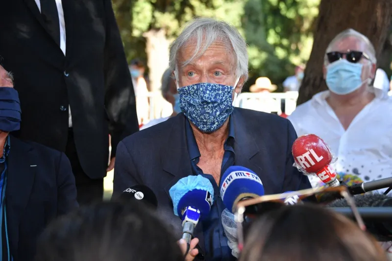 funeral of belgian singer annie cordy in cannes - southern france