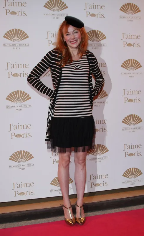 julie depardieu posing during the inauguration of the hotel the oriental mandarin in paris, france on september 22, 2011 photo by marco vitchi abacapresscom