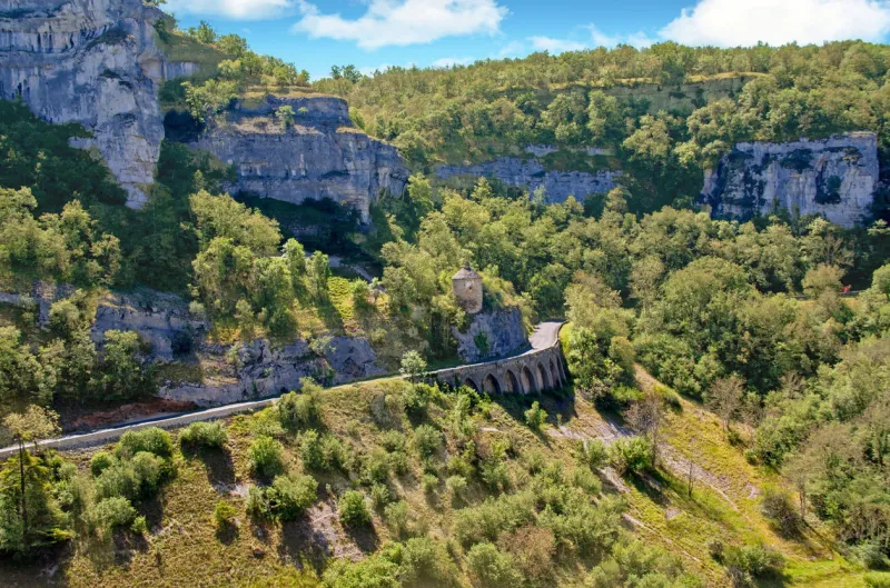 rocamadour a panoramic view of the landscape lot d'occitanie