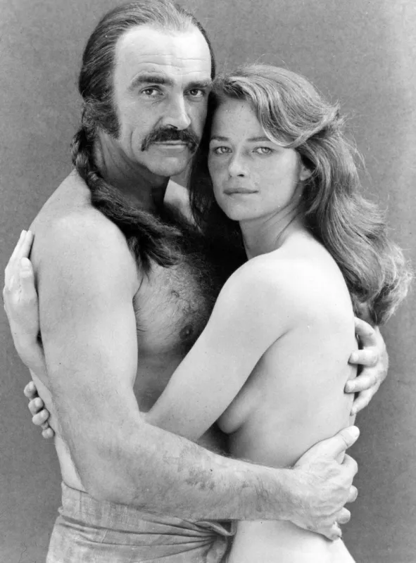 file photo - sean connery dies at 90 - studio publicity still  zardoz sean connery, charlotte rampling 1974 20th century fox, credit ha   joemartinez netropolispicturelux   avalon photoshot abacapresscom