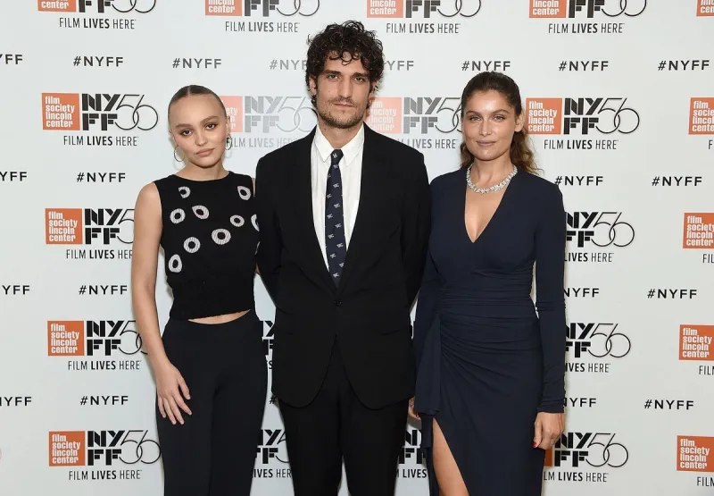new york, ny - october 07  lily-rose depp, director louis garrel and laetitia casta atten the 56th new york film festival - a faithful man screening at alice tully hall, lincoln center on october 7, 2018 in new york city  jamie mccarthy getty images afp
