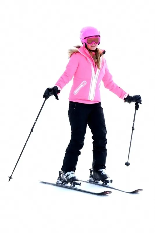 paris hilton carves through the snow with boyfriend - aspen