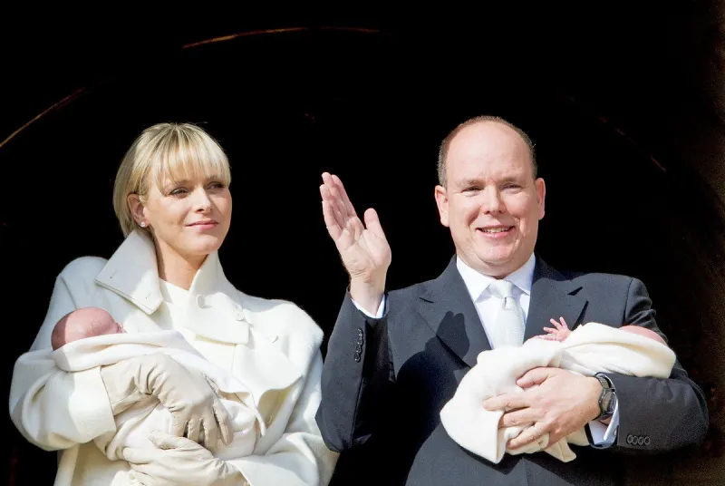 official presentation of the royal twins of monaco