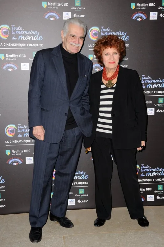 omar sharif and andrea ferreol attending the screening of 'lawrence of arabia' during festival du film restaure (festival of restored films) in the cinematheque francaise, in paris, france on november 29, 2012 photo by alban wyters abacapresscom