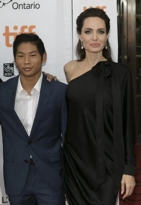 42nd toronto international film festival - angelina jolie and her children