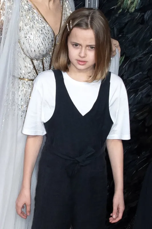 vivienne marcheline jolie-pitt attending the premiere of maleficent  mistress of evil at odeon imax waterloo in london, england on october 09, 2019 photo by aurore marechal abacapresscom , 704048 102 london