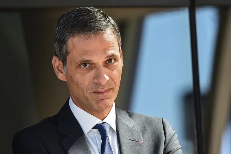 general managing director of cma cgm group rodolphe saade visits the harbor of marseille, southern france on september 5, 2019 (photo by boris horvat   afp)