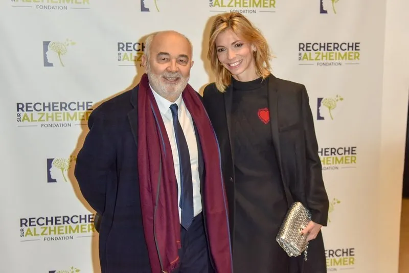 gerard jugnot, patricia campi lors du gala de la fondation sur la recherche sur alzheimer a la salle pleyel a paris, france, le 12 fevrier 2018 photo by shootpix abacapresscom , 625435 001 paris france