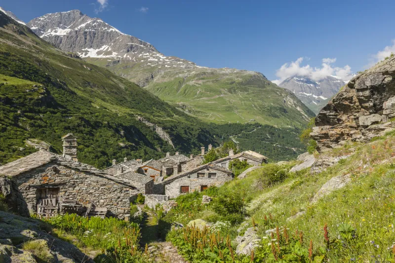 savoie (france) in the village of l'ecot