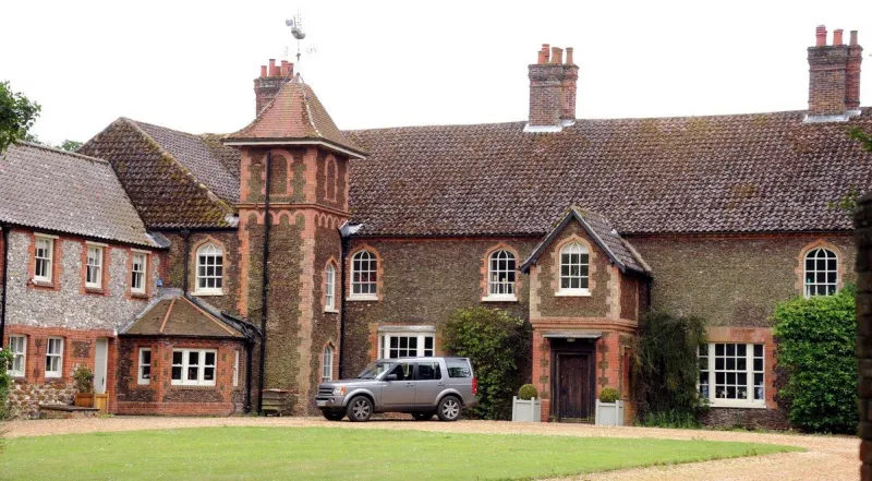 the stunning 10-bedroom anmer hall on the queen's sandringham estate in england , where prince william and kate middleton are set to make their home after the arrival of their first child, which is due this month